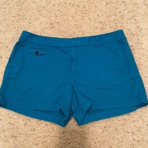 Ann Taylor LOFT aqua blue shorts size 12
